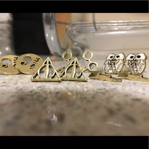 5 sets of Harry Potter earrings